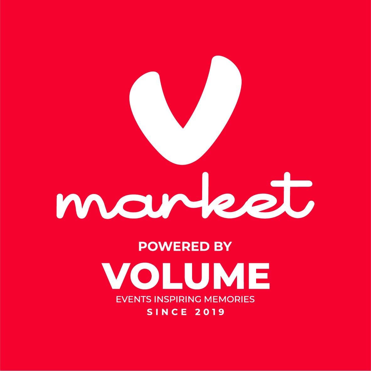 Market logo, powered by Volume